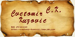 Cvetomir Kuzović vizit kartica